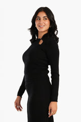 Carina -Cut-out Ribbed Top
