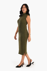 Carina - High Neck Sleeveless Dress For women