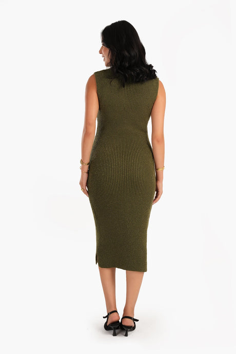 Carina - High Neck Sleeveless Dress For women
