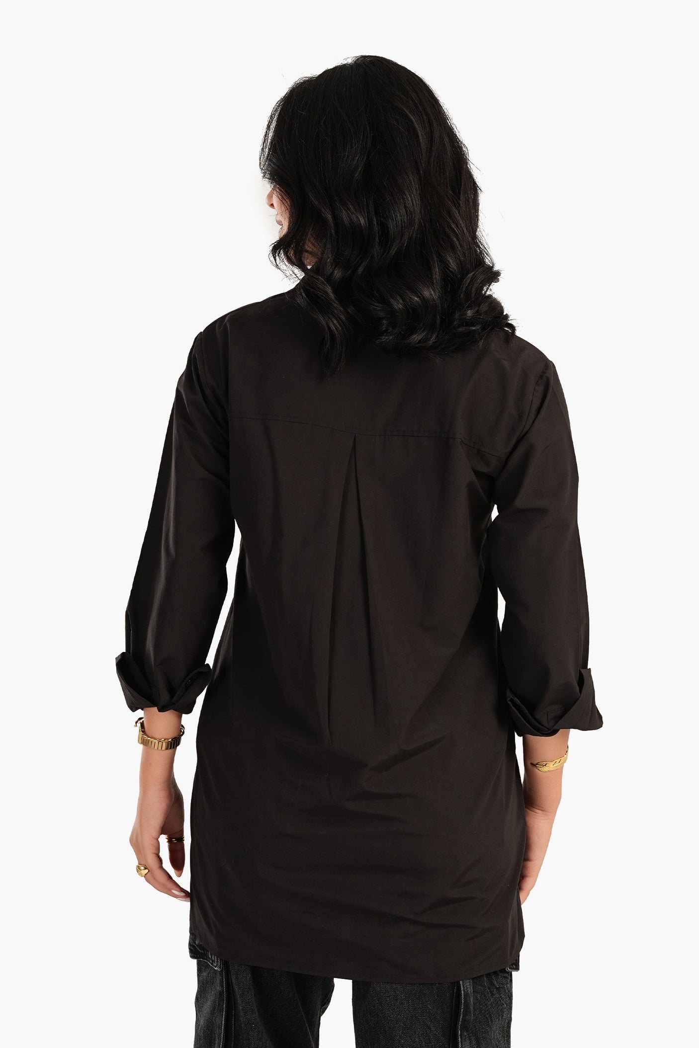 Carina -Poplin Shirt with Chest Pocket