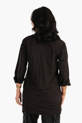 Carina -Poplin Shirt with Chest Pocket