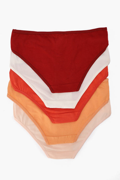 Carina - Pack of 5 Colored Bikini Panties