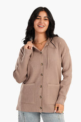 Carina - Knitted Hip Length Cardigan