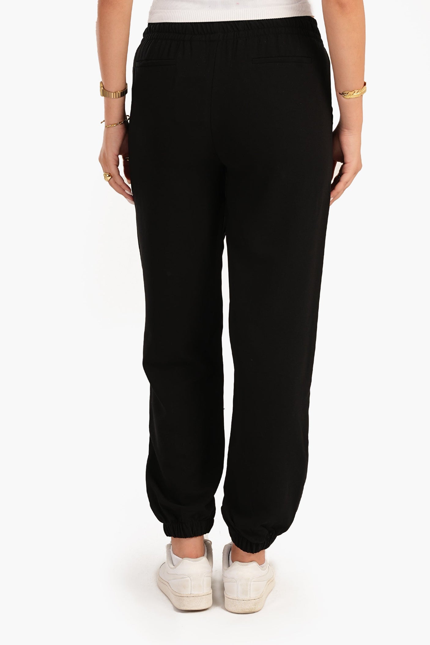 Carina -Acrylic Black Joggers