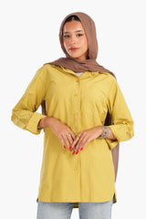 Carina -Poplin Shirt with Chest Pocket