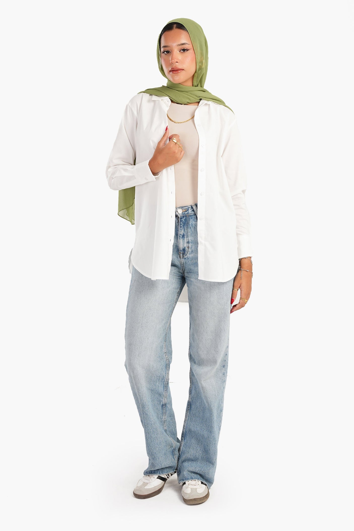 Carina -Asymmetrical Long Sleeves Shirt