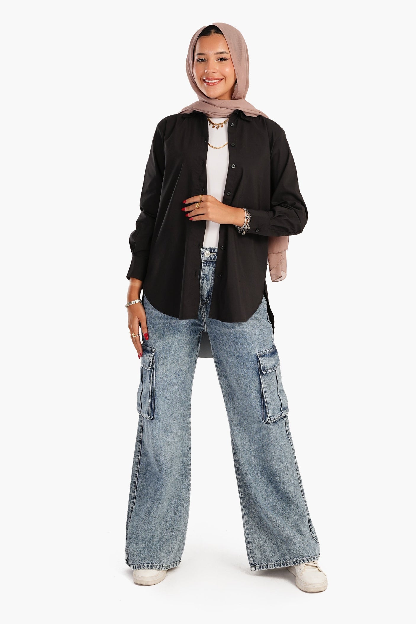 Carina -Asymmetrical Long Sleeves Shirt