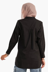 Carina -Asymmetrical Long Sleeves Shirt