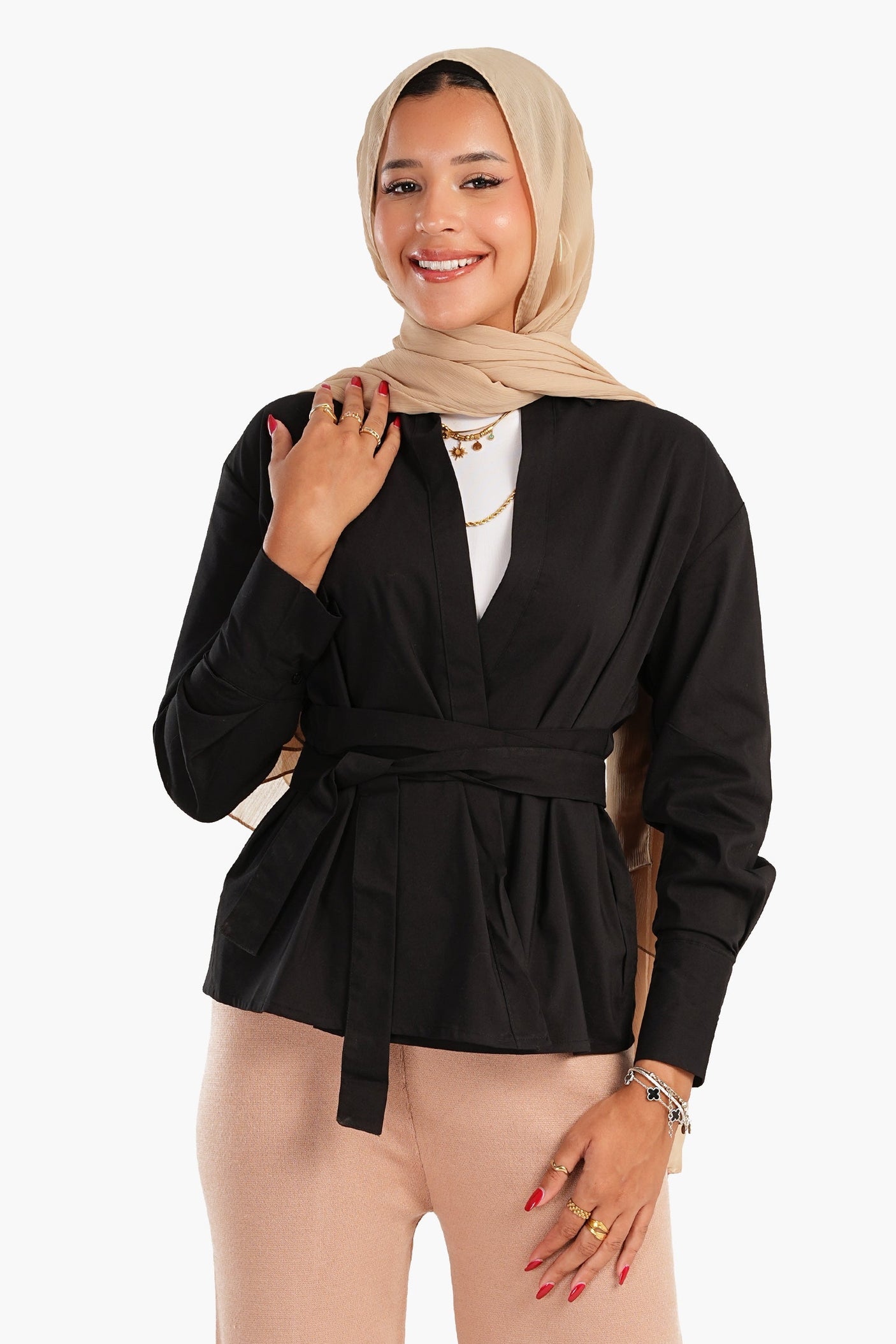 Carina -Shirt with Waist Belt