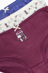 Carina - Pack of 3 Girly Brief Panties