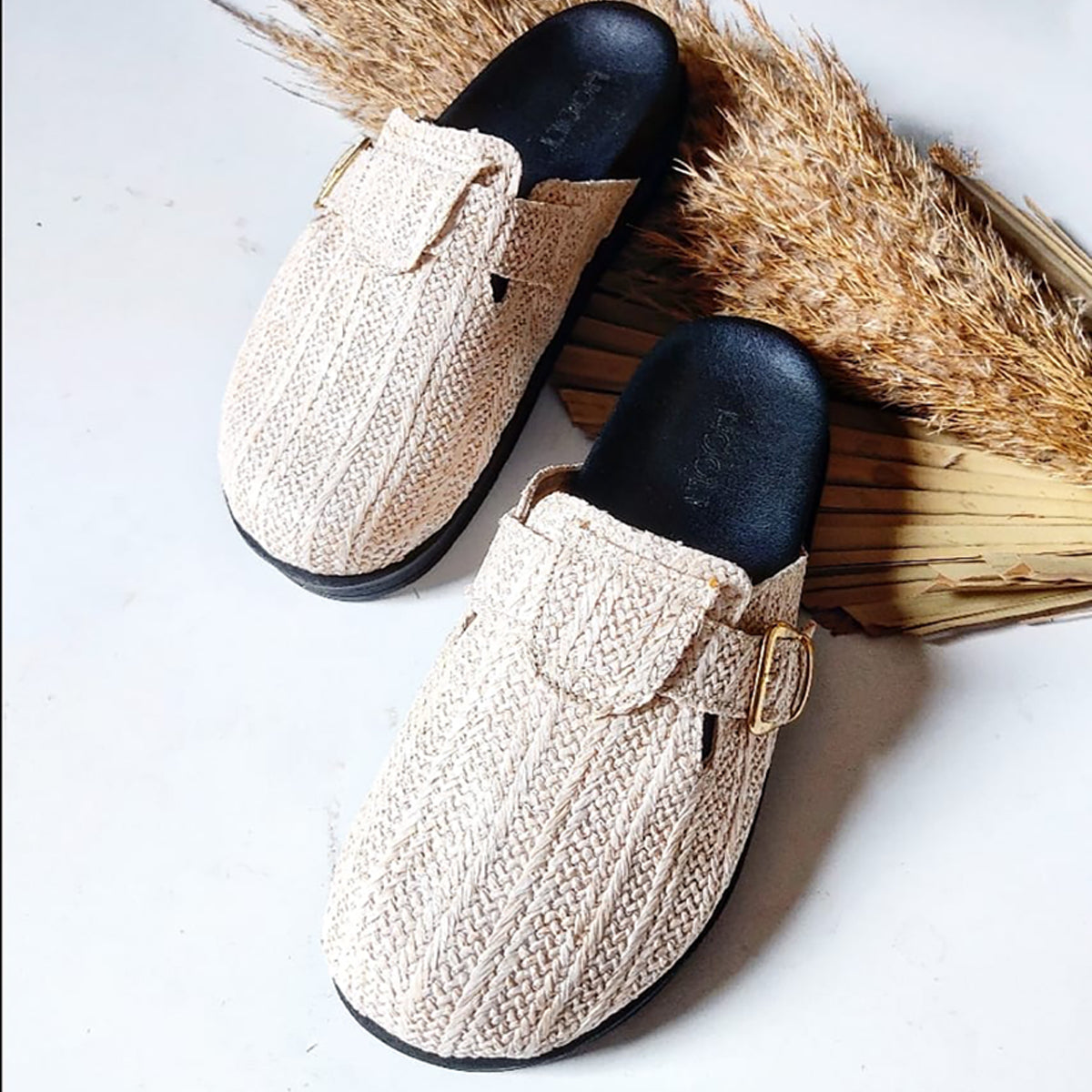 Hoolt - Clogs burlap for women