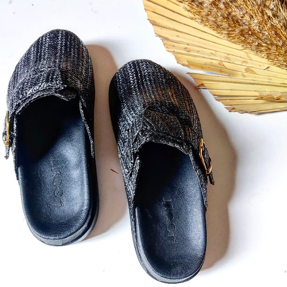 Hoolt - Clogs burlap for women