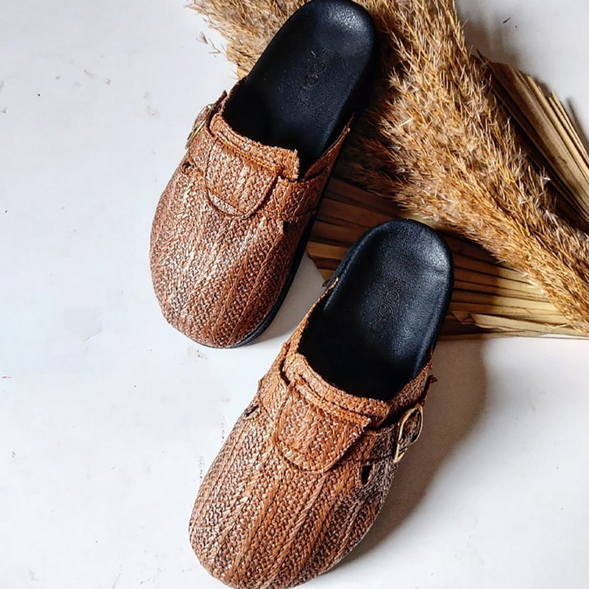 Hoolt - Clogs burlap for women