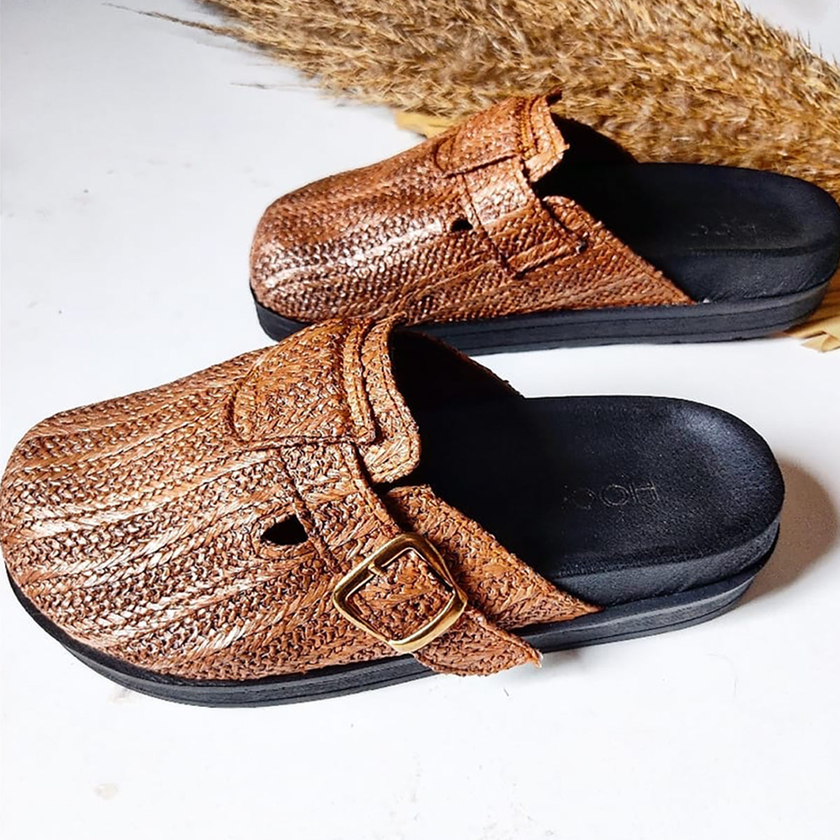 Hoolt - Clogs burlap for women