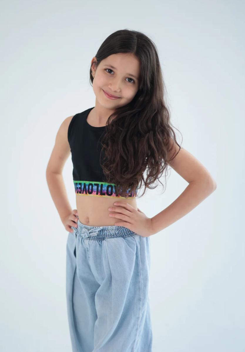 Mini Nile - colorful crop top - FOR GIRLS