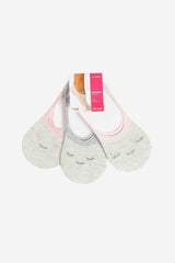Carina -Cotton Invisible Socks - 3 Pairs