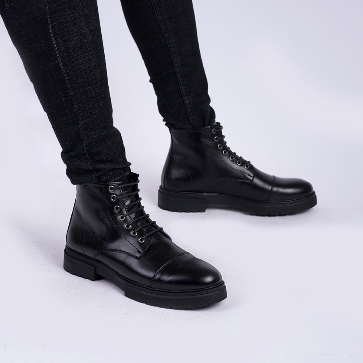 Eskafi - Men's Lace Up Leather Boot