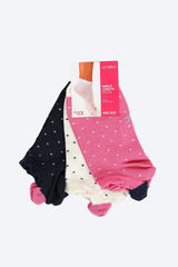 Carina -Dotted Colored Socks - 3 Pairs