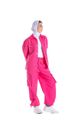 Carina -  Drawstring Cuffs Parachute Pants