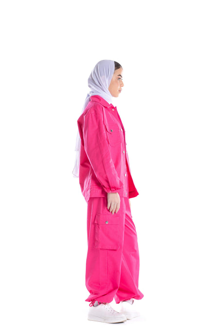 Carina -  Drawstring Cuffs Parachute Pants
