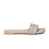 v branda - Slipper Leather With Glitter - women
