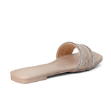 v branda - Slipper Leather With Glitter - women