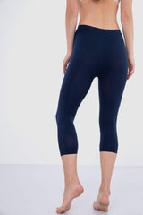 Elastic Waist Pantacourt Legging