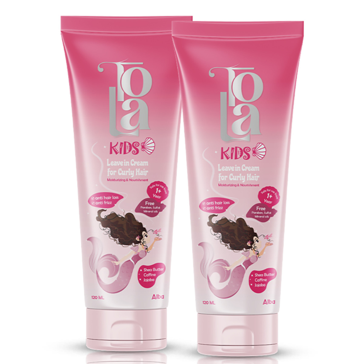 Tola - Offers Leave in  Curly Hair Cream for Kids 1+1 - 120 ml