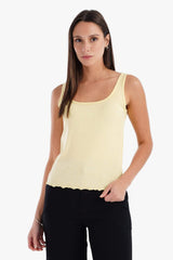 Carina -  Frilled Hem Pyjama Top