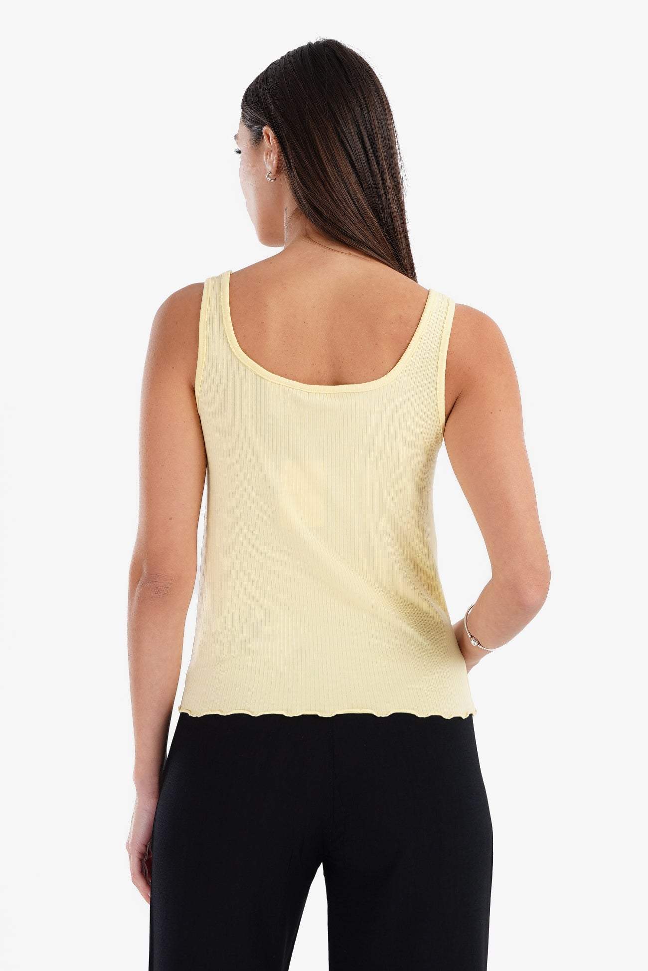 Carina -  Frilled Hem Pyjama Top