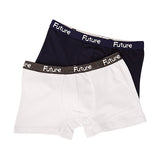 FUTURE FIT - Pack Of 2 Plain Boxers For Boys MultiColoure