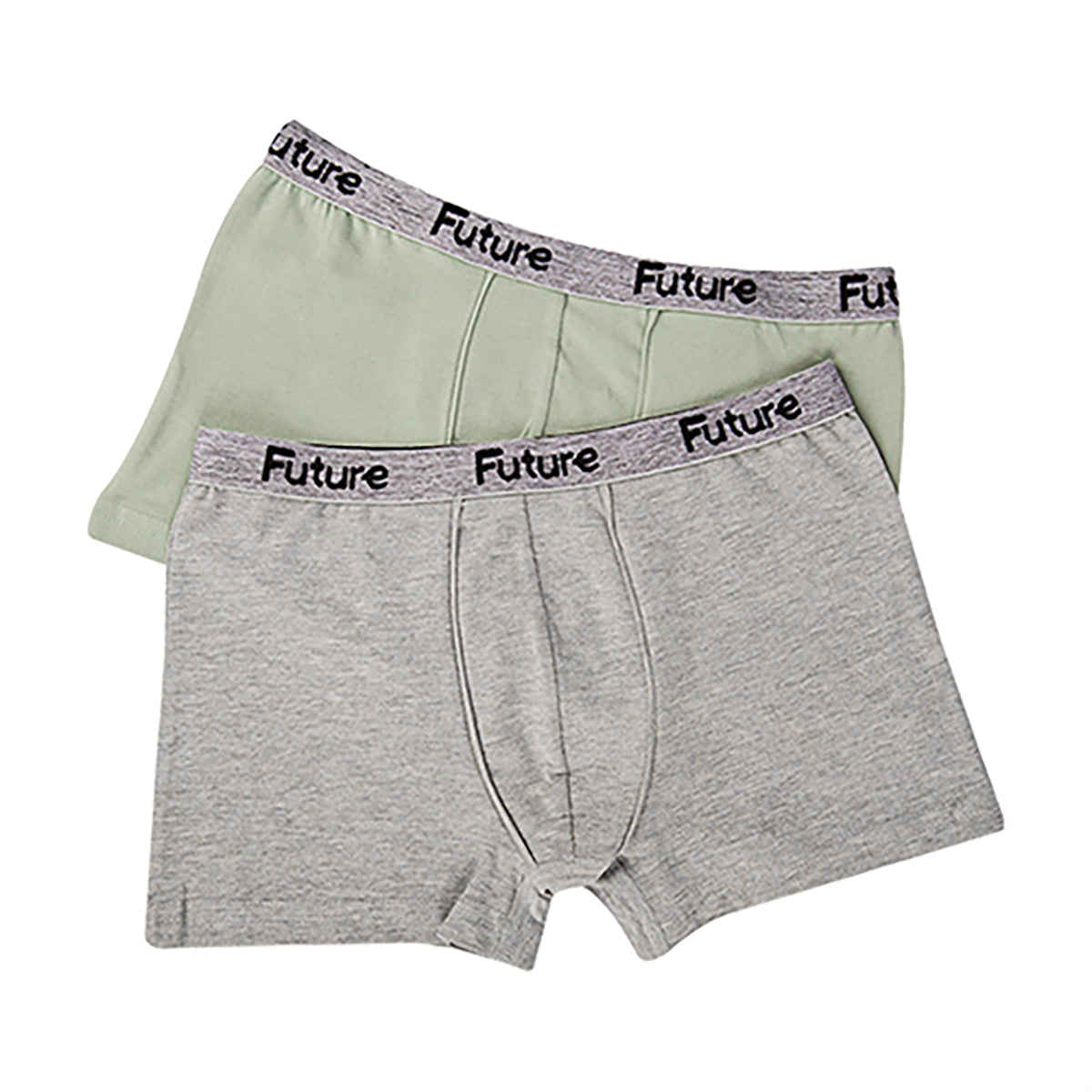 FUTURE FIT - Pack Of 2 Plain Boxers For Boys MultiColoure