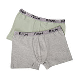FUTURE FIT - Pack Of 2 Plain Boxers For Boys MultiColoure