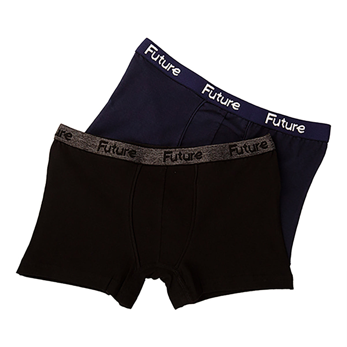 FUTURE FIT - Pack Of 2 Plain Boxers For Boys MultiColoure