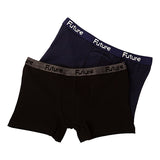FUTURE FIT - Pack Of 2 Plain Boxers For Boys MultiColoure