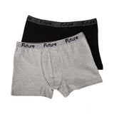 FUTURE FIT - Pack Of 2 Plain Boxers For Boys MultiColoure