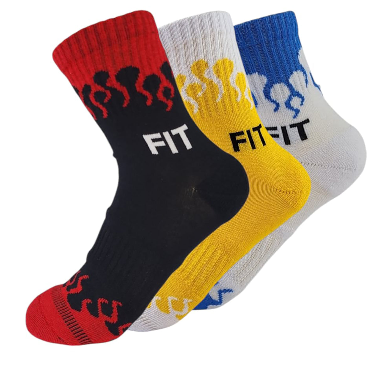 FUTURE FIT - Pack Of 3 Short Socks Liner Heel and Toe Casual Style MultiColoure