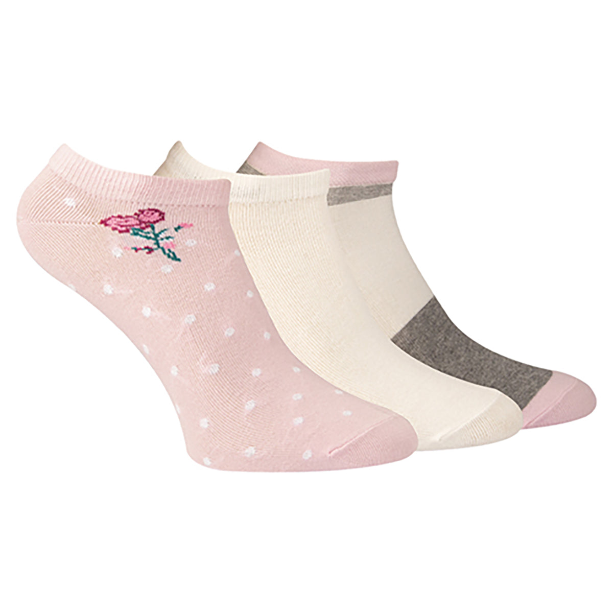 FUTURE FIT - A Pack Of 3 Pieces Ankle Plain Socks MultiColoure