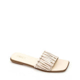 Dejavu Transparent And Strapped Shapped Flat Slipper