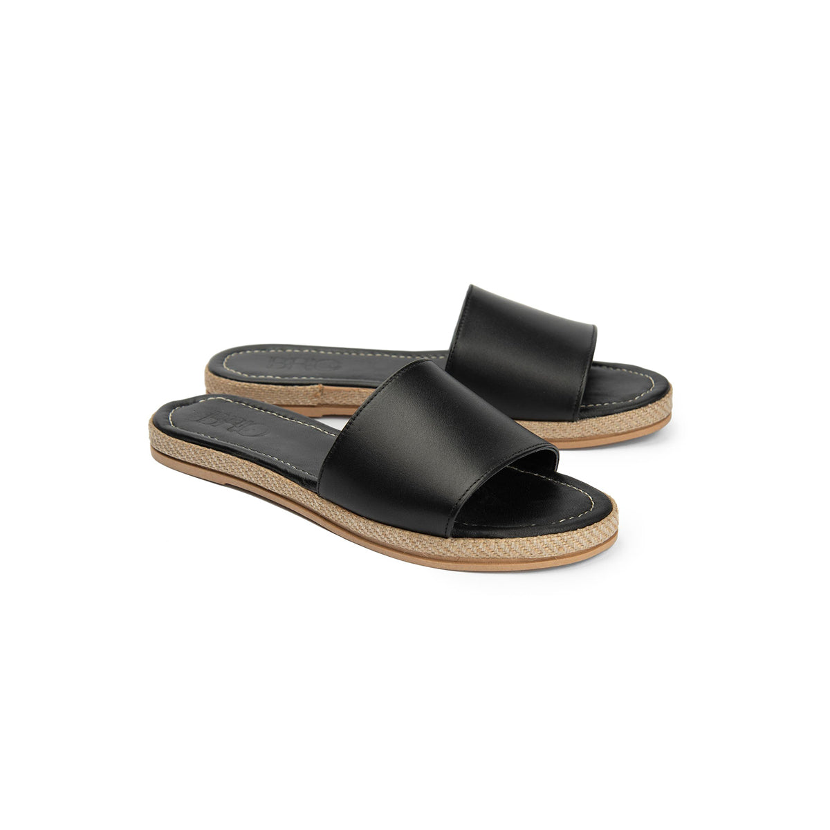 Brio - Buckle  Natural Leather Slippers