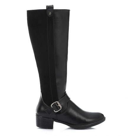 XO - Leather Boot -  Black