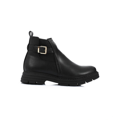 XO - Leather Ankle Boot Black