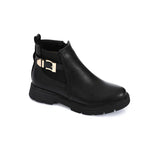 XO - Leather Ankle Boot Black