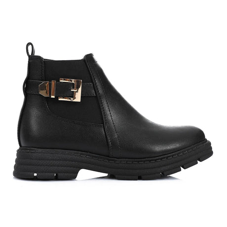 XO - Leather Ankle Boot Black