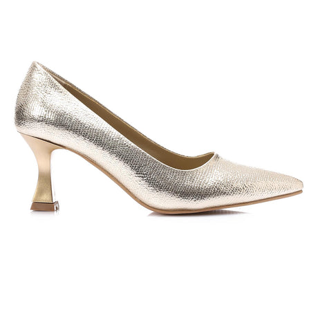 XO - Elegant  Women's Heeled Shoes with Pointed Toe and Stylish Block Heel