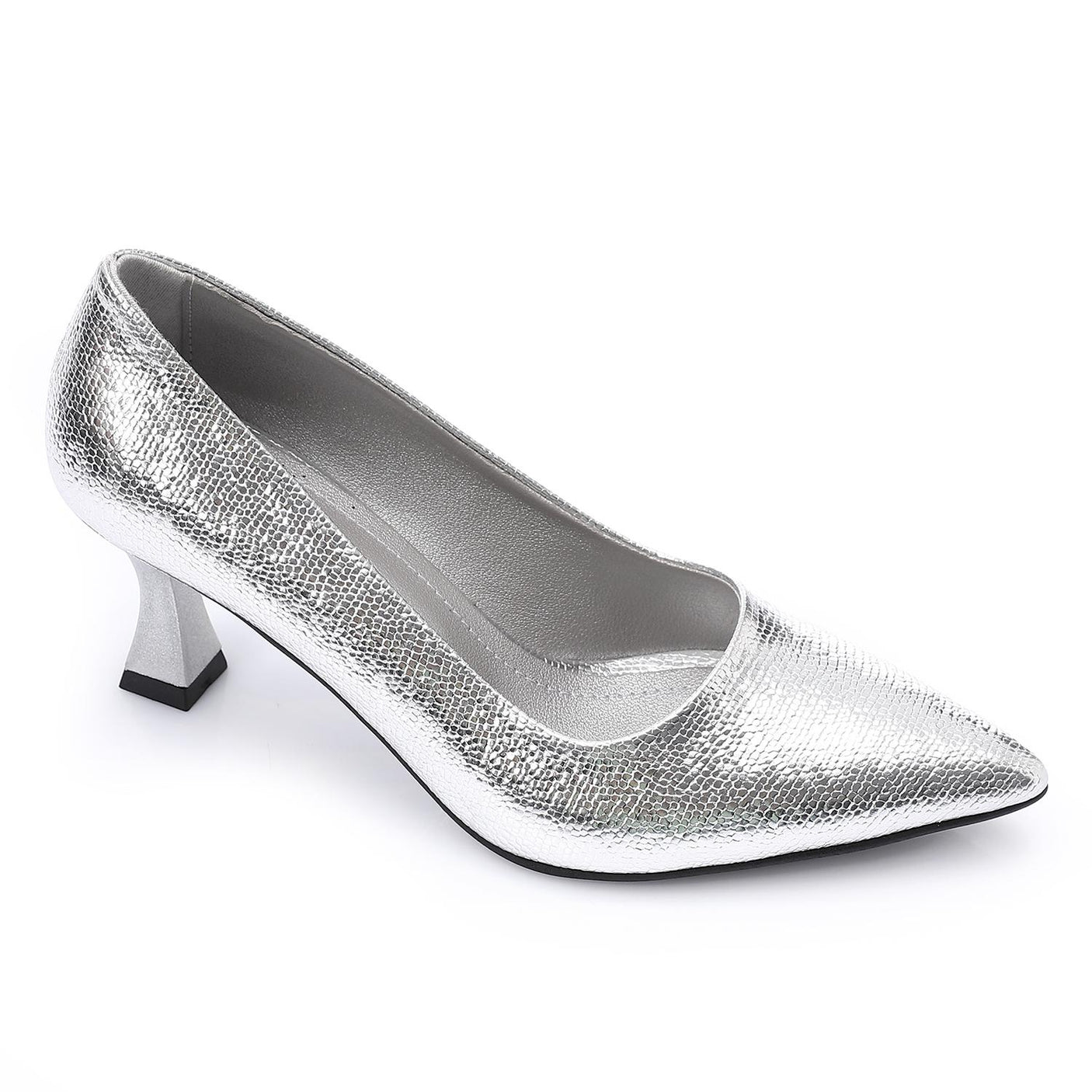 XO - Elegant  Women's Heeled Shoes with Pointed Toe and Stylish Block Heel