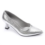 XO - Elegant  Women's Heeled Shoes with Pointed Toe and Stylish Block Heel