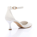 XO - Elegant  women's heeled shoes with a pointed toe and ankle strap