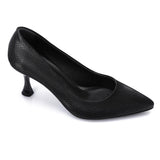 XO - Elegant  Women's Heeled Shoes with Pointed Toe and Stylish  Heel