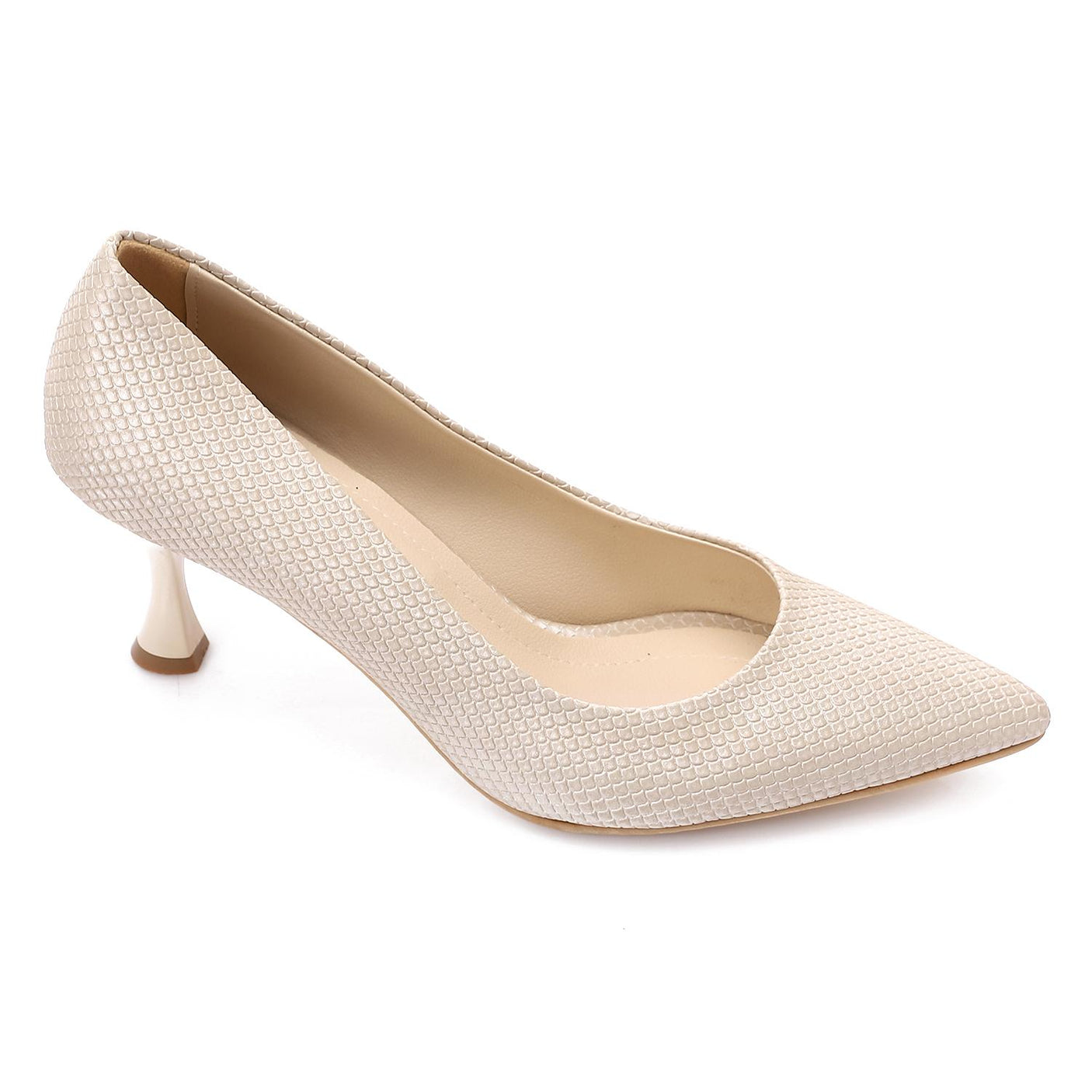 XO - Elegant  Women's Heeled Shoes with Pointed Toe and Stylish  Heel